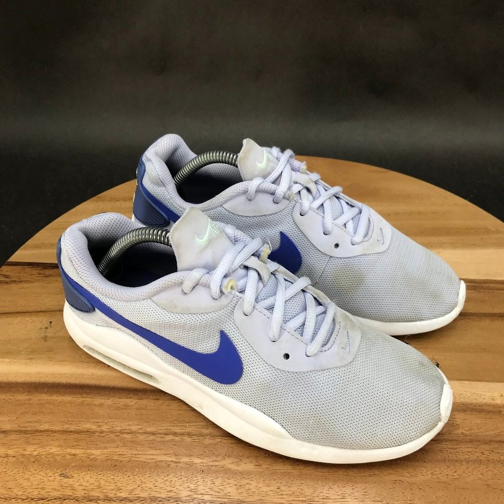 Nike Air‎ Max Oketo Gray Blue Mesh Running Shoes Low Top Lace Up Womens Size 6